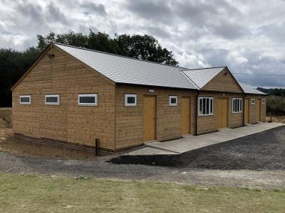 Pic 57. 19.20m x 8.4m Sports Pavilion with fibre cement slate roof